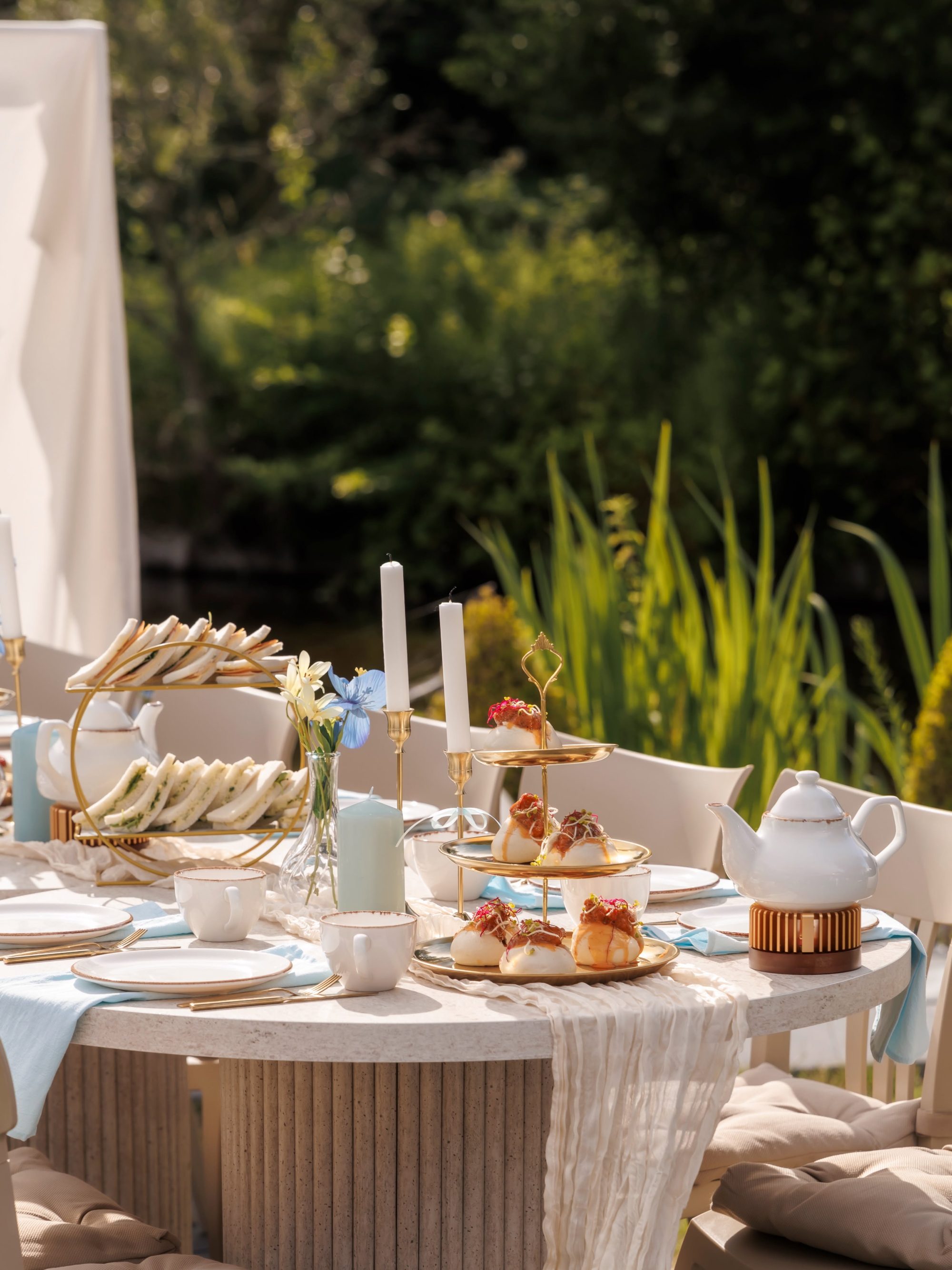 High tea in het groen